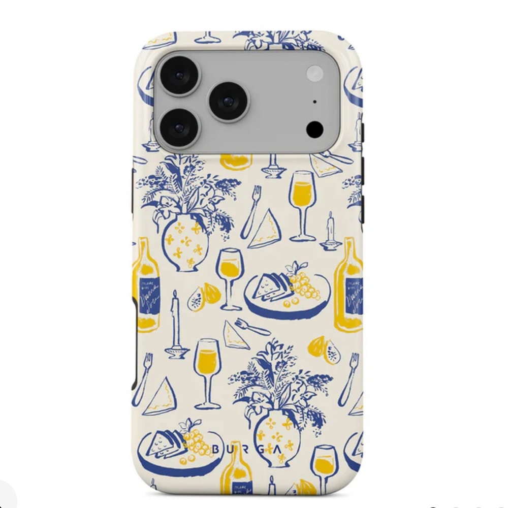 Blue and Yellow IPhone 17 Pro Max Case